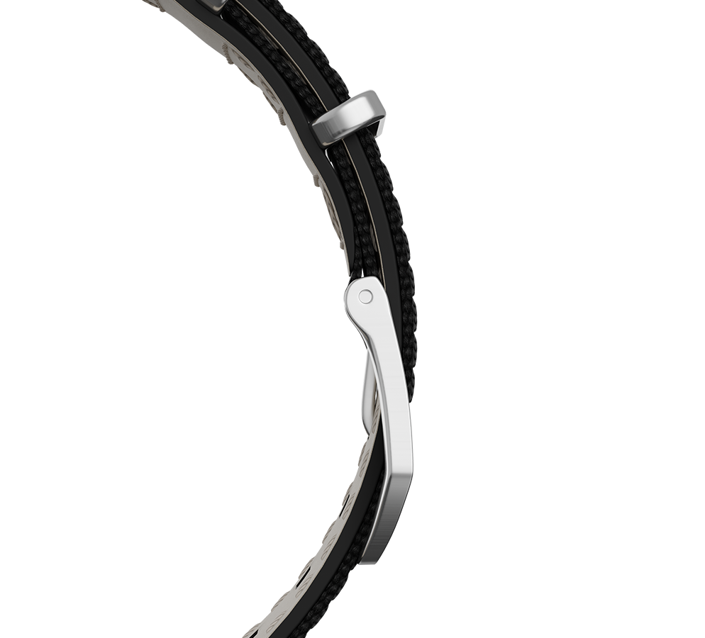 Energy, black, nylon, buckle-clasp.