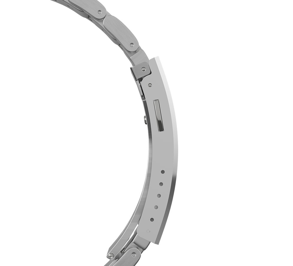 Pulsera Berkut de acero inoxidable con eslabón terminal, 20 mm