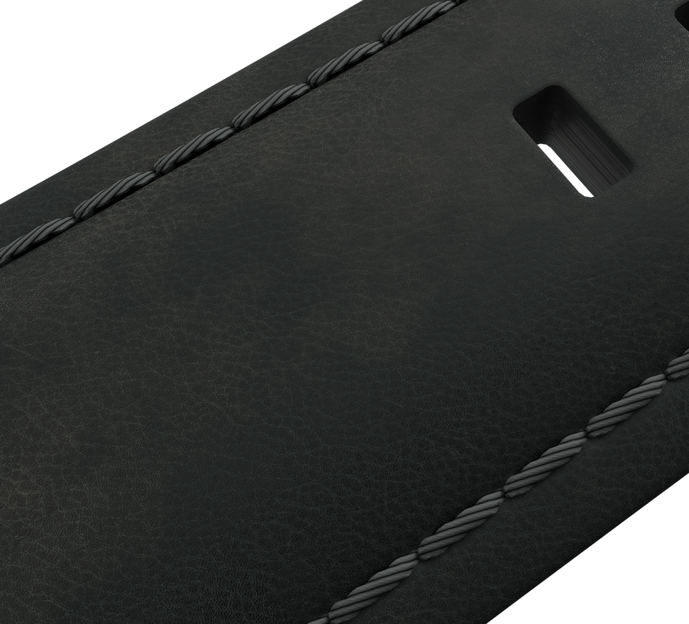 Nubuck genuine leather, grey, quick-change system, buckle clasp