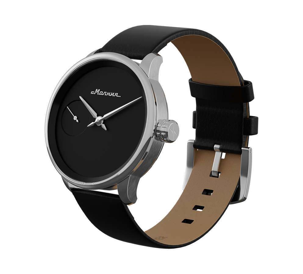 Genuine leather, black, quick change system, military style.
