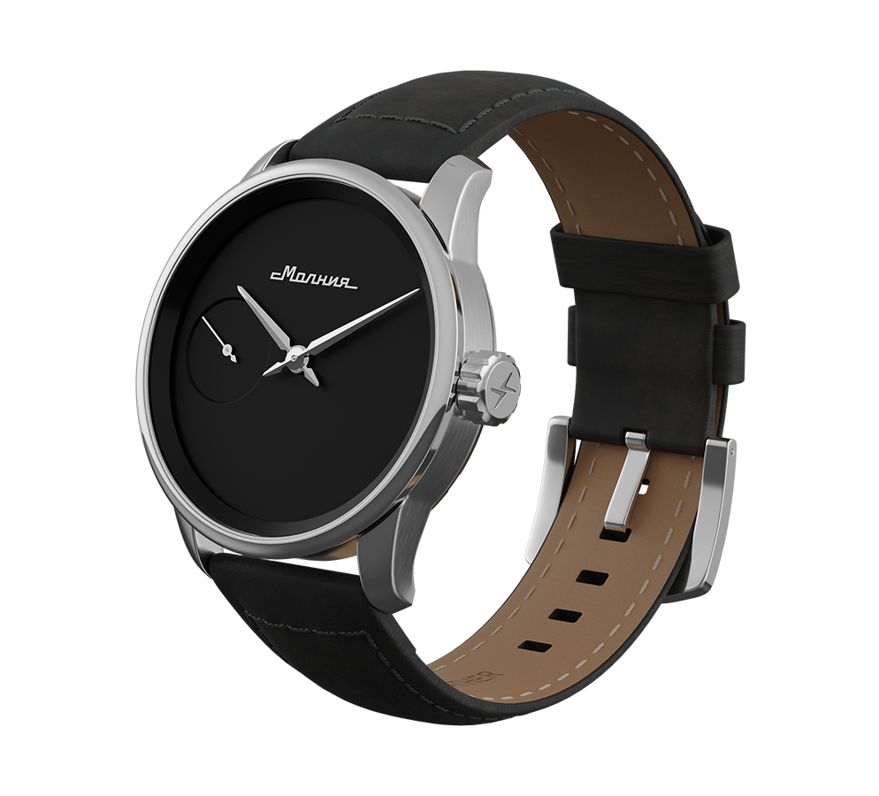 Nubuck genuine leather, grey, quick-change system, buckle clasp