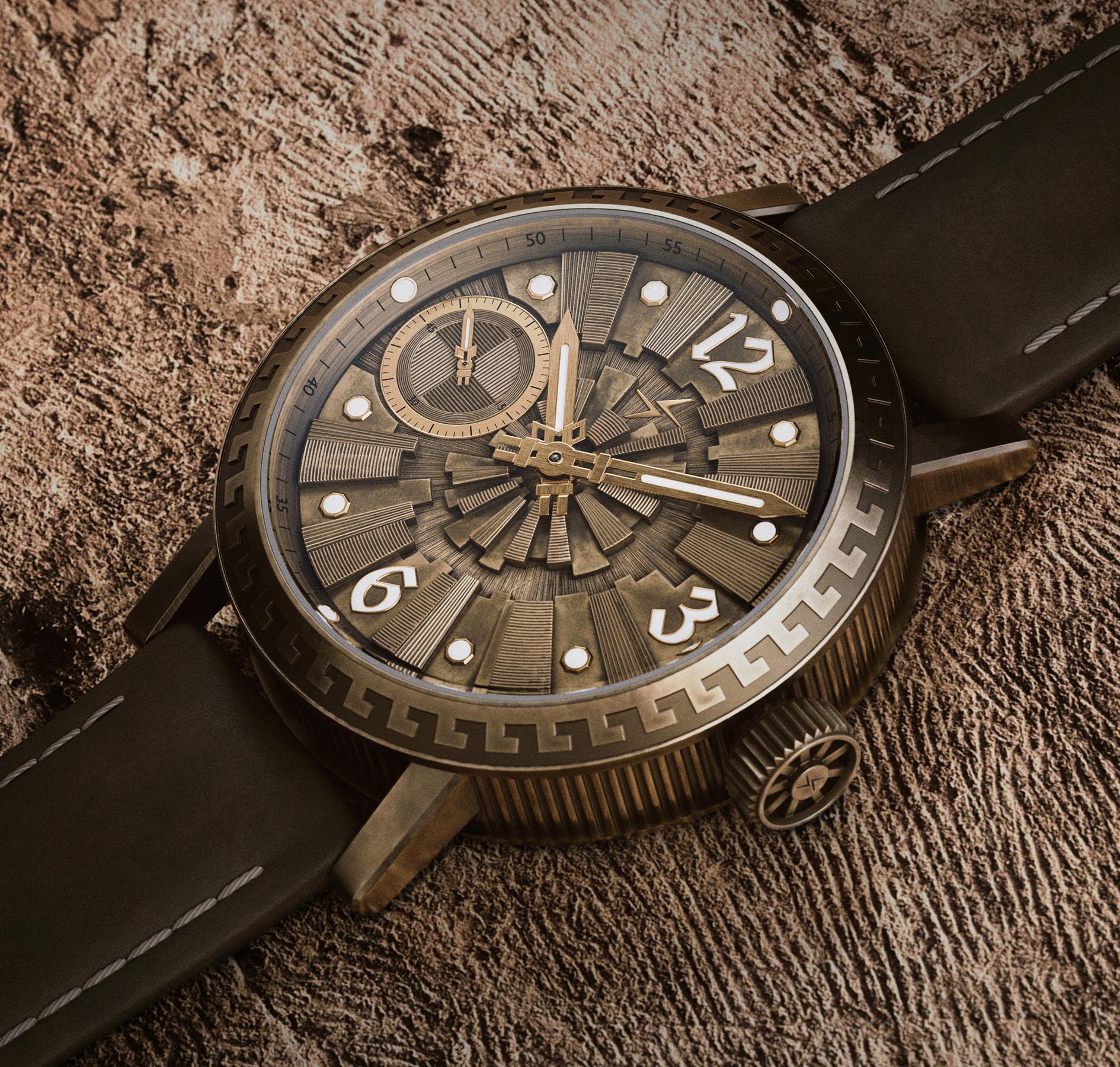 Корпус Нержавеющая сталь 316L с PVD-покрытием "бронза"