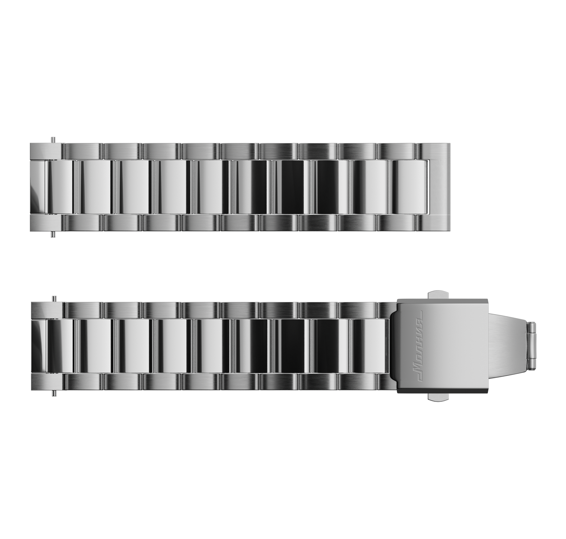 Stainless steel bracelet with end link, large links, 20 mm Grand