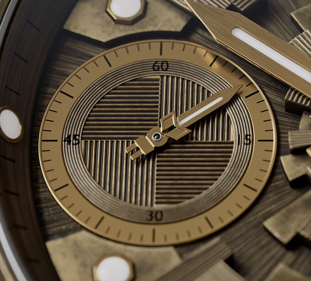 Arkaim TCB 3603 43 mm manual winding