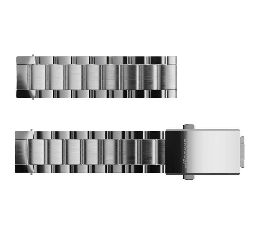 Pulsera Berkut de acero inoxidable con eslabón terminal, 20 mm