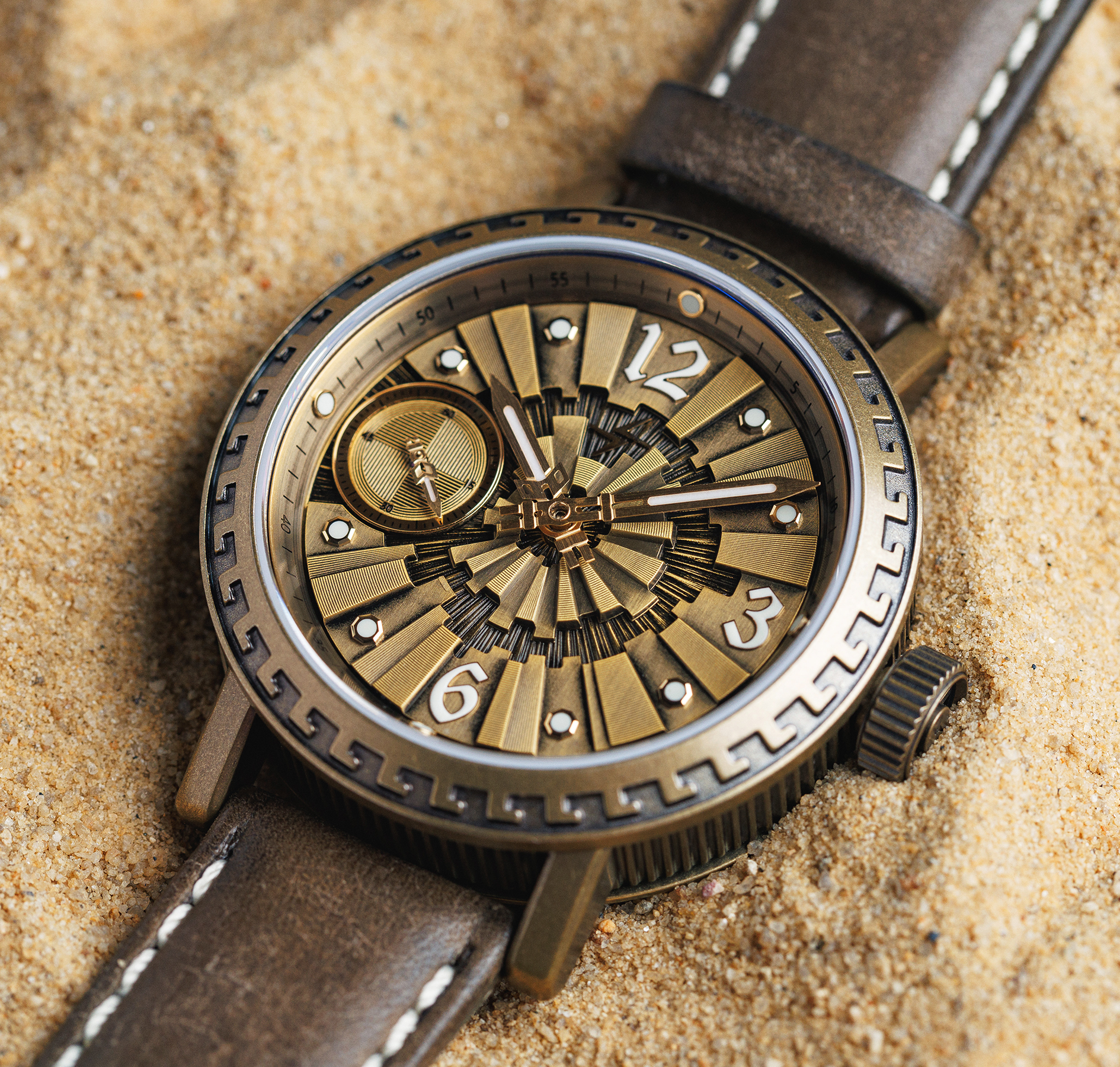Arkaim TCB 3603 43 mm manual winding