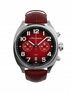 Reloj con esfera roja