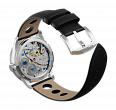 Genuine leather, black, buckle clasp (1)