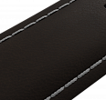 Dark brown nubuck genuine leather strap, quick-change system, military buckle (1)