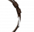 Brown nubuck genuine leather strap, quick-change system, military buckle (1)