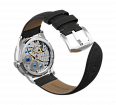 Nubuck genuine leather, grey, quick-change system, buckle clasp (1)