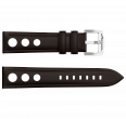 Genuine leather, dark brown, buckle clasp (1)