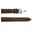 Genuine leather, steel coloured butterfly clasp (1)
