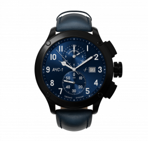 AChS-1 3520.D 44 mm quartz chronograph blue matt