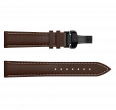 Genuine leather, black coloured butterfly clasp (1)