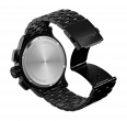 Black stainless steel bracelet with end link (1)
