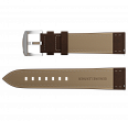 Brown nubuck genuine leather strap, quick-change system, military buckle (1)