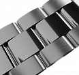 Pearl Bracelet 18 mm stainless steel, large links, "steel" color (1)