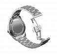 Pearl Bracelet 18 mm stainless steel, large links, "steel" color (1)