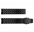 Black stainless steel bracelet with end link (1)