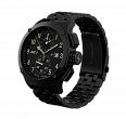 Black stainless steel bracelet with end link (1)