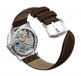 Brown nubuck genuine leather strap, quick-change system, military buckle (1)