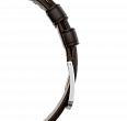 Genuine leather, dark brown, buckle clasp (1)